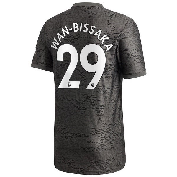 Camiseta Manchester United NO.29 Wan Bissaka 2ª 2020 2021 Negro